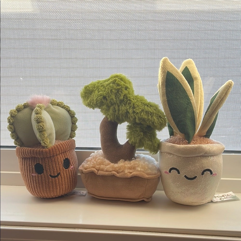 Adorable Plush Plant Pal Buddies Trio